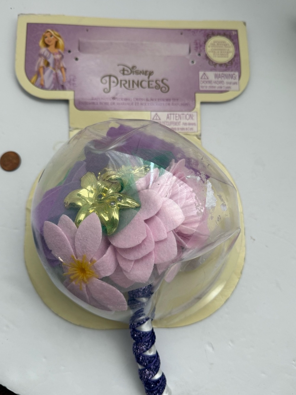 Disney Tangled Rapunzel Purple & Pink Flower Bouquet for Kids